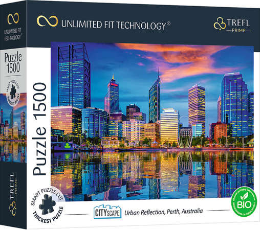 Puzzle Australia Perth Światła Miasta UFT Trefl 1500 elementów