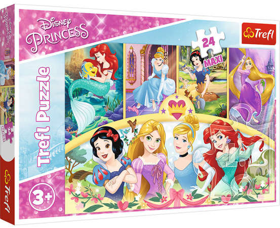 Puzzle Disney Księżniczki Magia wspomnień 24 elementy Maxi Trefl 