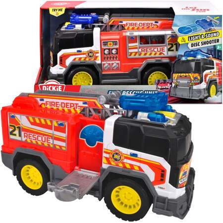 Straż Pożarna Interaktywny wóz Strażacki Fire Rescue Unit 30cm Światło Dźwięk