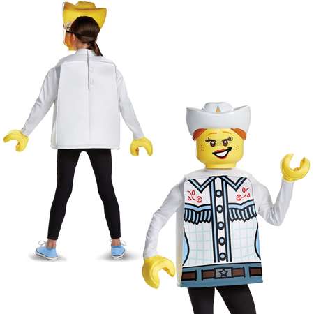 Strój Karnawałowy Lego dla dziewczynki Kowbojka kostium przebranie 110-122 cm