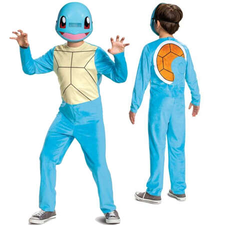 Strój karnawałowy Pokemon Squirtle kostium błękitne przebranie 109-126 cm (4-6 lat)