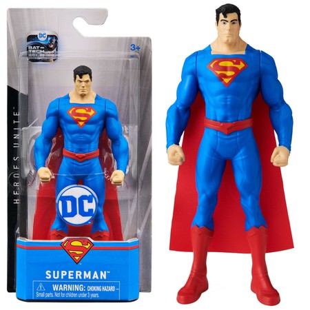 Superman figurka ruchoma bohatera z peleryną DC Comics 15 Cm