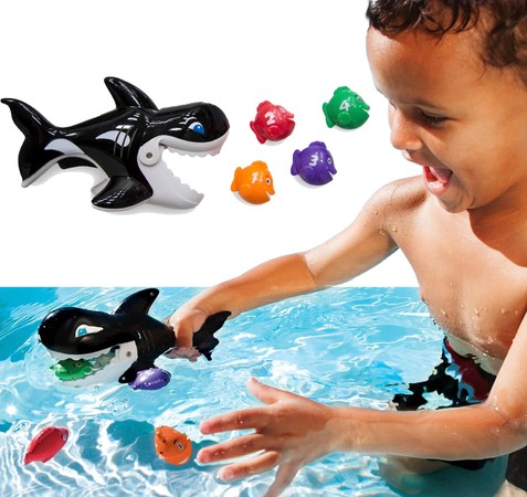 SwimWays Orka i rybki zabawka wodna do wody kąpieli wanny pływania