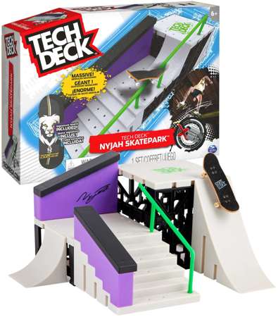 Tech Deck Nyjah Skater park Rampa Schody + Deskorolka