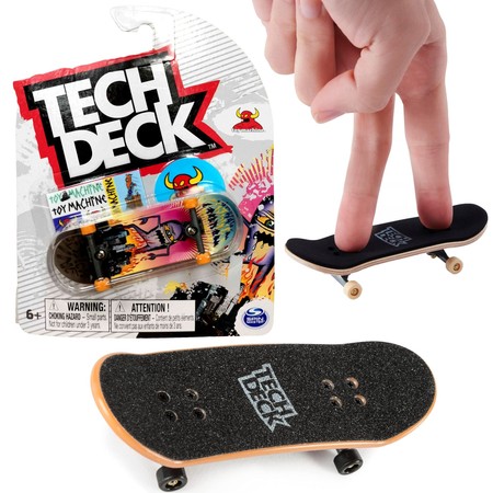 Tech Deck deskorolka Fingerboard Toy Machine Oko + naklejki