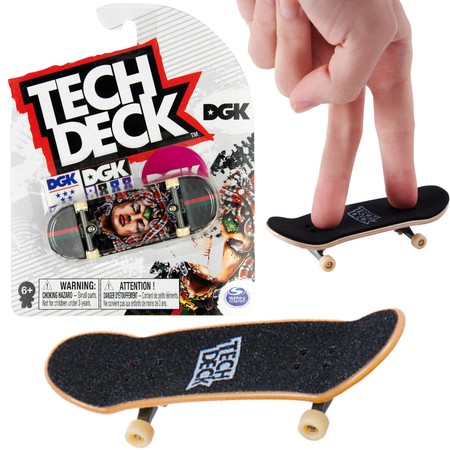 Tech Deck deskorolka fingerboard DGK Meduza+ naklejki