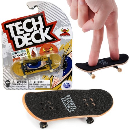 Tech Deck deskorolka fingerboard Toy Machine Oko + naklejki