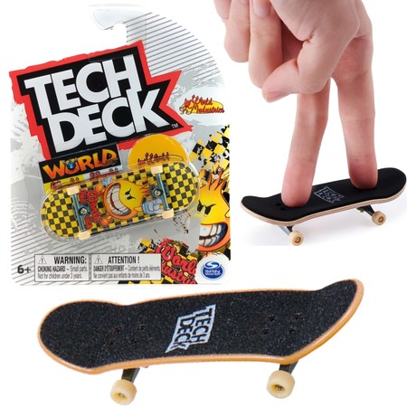 Tech Deck deskorolka fingerboard World Industries+ naklejki