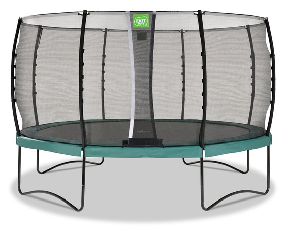 Trampolina ogrodowa z siatką zabezpieczającą Allure Classic 427 cm zielona