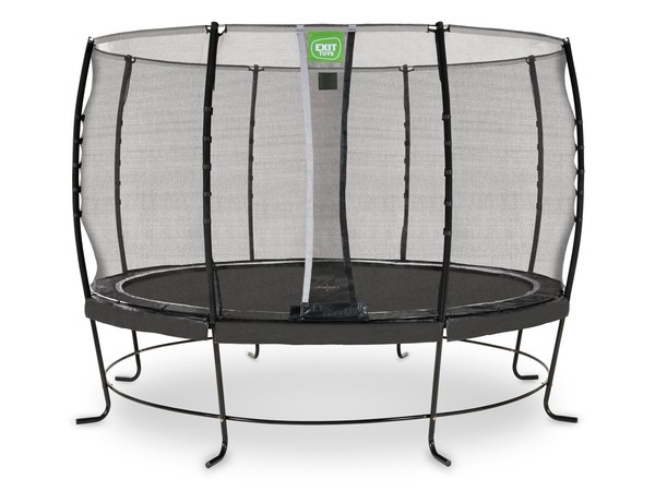 Trampolina ogrodowa z siatką zabezpieczającą Lotus Classic 366 cm czarna