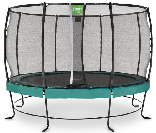 Trampolina ogrodowa z siatką zabezpieczającą Lotus Premium 366 cm zielona