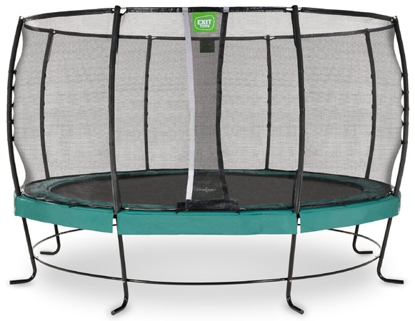 Trampolina ogrodowa z siatką zabezpieczającą Lotus Premium 427 cm zielona