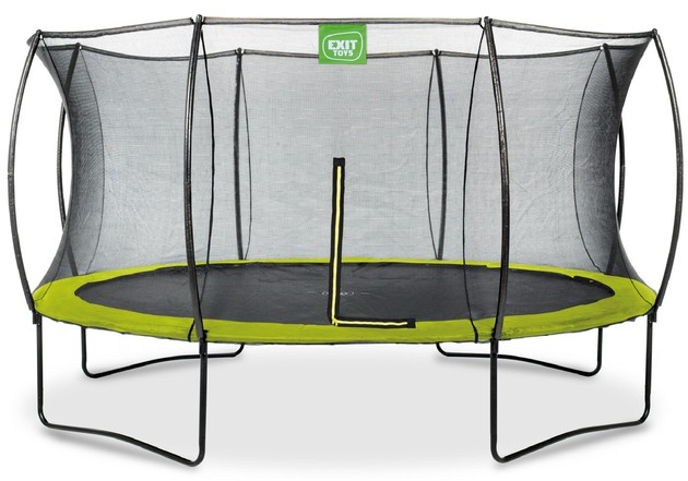 Trampolina ogrodowa z siatką zabezpieczającą Silhouette 427 cm zielona