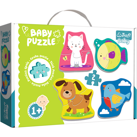 Trefl Baby Classic Grube Puzzle Zwierzątka 36074 2+