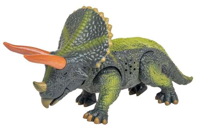 Triceratops dinozaur  ruchoma figurka na baterie 21cm