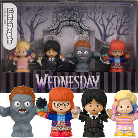 Wednesday Zestaw figurki kolekcjonerskie 6 cm Enid Sinclair Dr Valerie Kinbott potwór Hyde