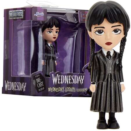 Wednesday metalowa figurka kolekcjonerska Wednesday Addams w mundurku 6 cm metalfigs