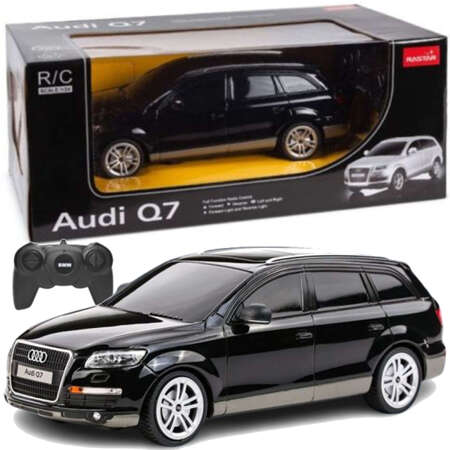 Zdalnie sterowane auto Audi Q7 RC czarny pojazd osobowy 1:24 Rastar