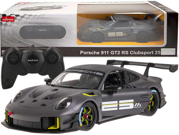 Zdalnie sterowane auto Porsche 911 GT2 RS Clubsport 25 szary pojazd sportowy RC