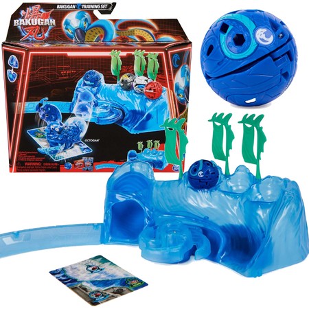 Zestaw Bakugan Training Set + Figurka Octogan Aquatic Clan Niebieski Gra strategiczna